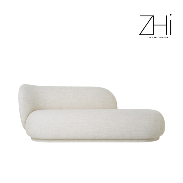 Beige Modern Chaise Lounge